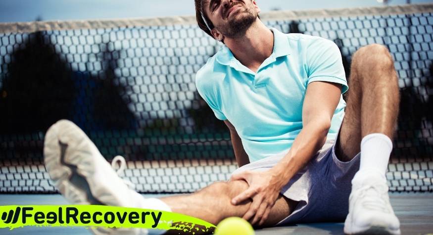 How to apply RICE therapy to treat first aid injuries in tennis players?