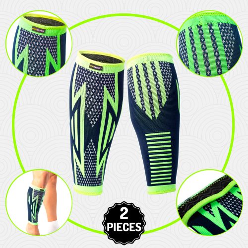 Smilelolly Green Dolphin Jumping Calf Compression Sleeves Helps Faster Recovery Leg Sleeves for Men Women 