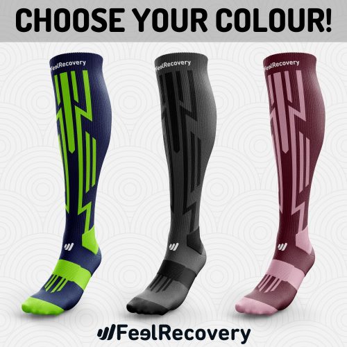 Compression Socks for Athletes Running Black