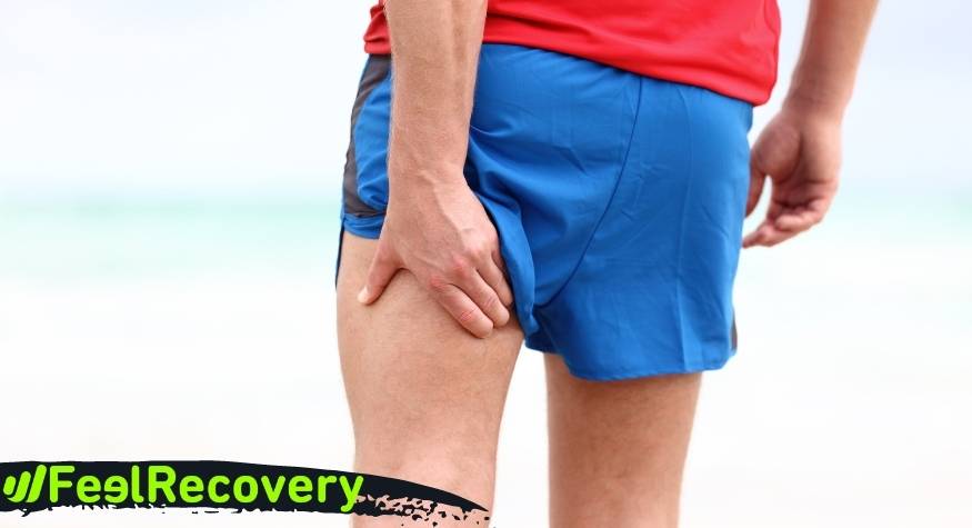 What are the symptoms and types of pain that make us think we have a thigh injury?