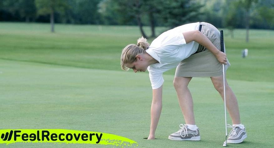What are the most common types of lower back and lumbar injuries when playing golf?
