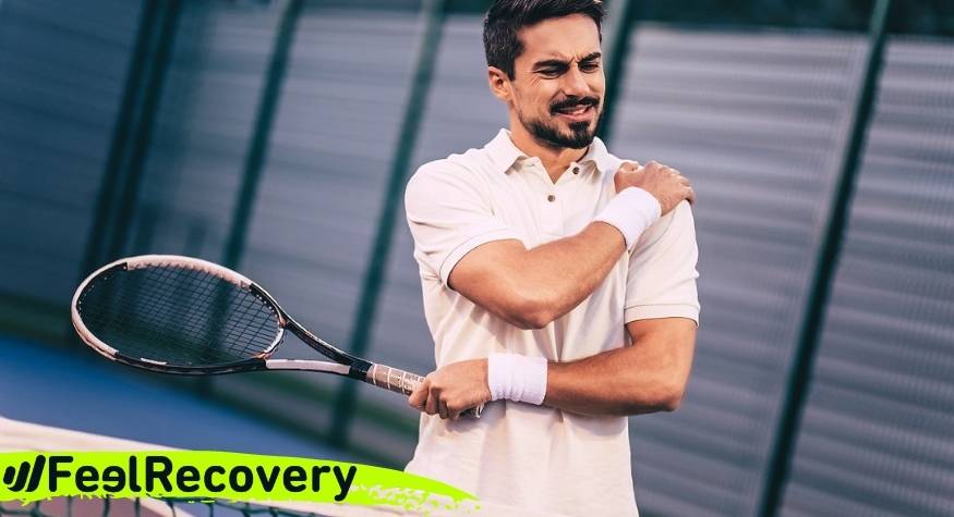 What are the most common types of shoulder injuries when we play tennis?