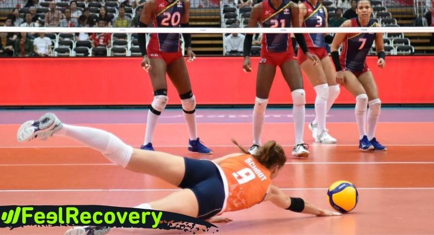 What are the most common types of ankle injuries when playing volleyball?