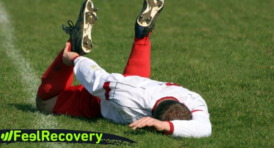 What are the most common types of ankle injuries when playing football?