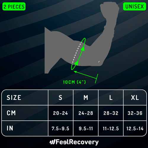 Size Chart Elbow Brace Support