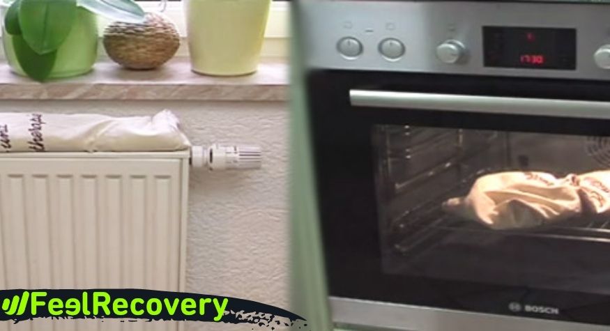 Is it possible to heat the wheat bag for pain relief in the oven or in the radiator?