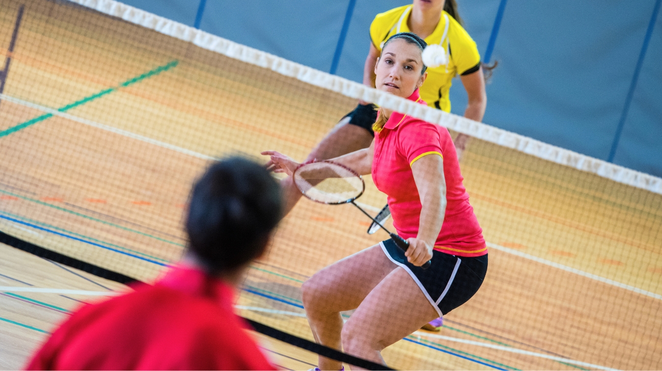 Hip badminton injuries