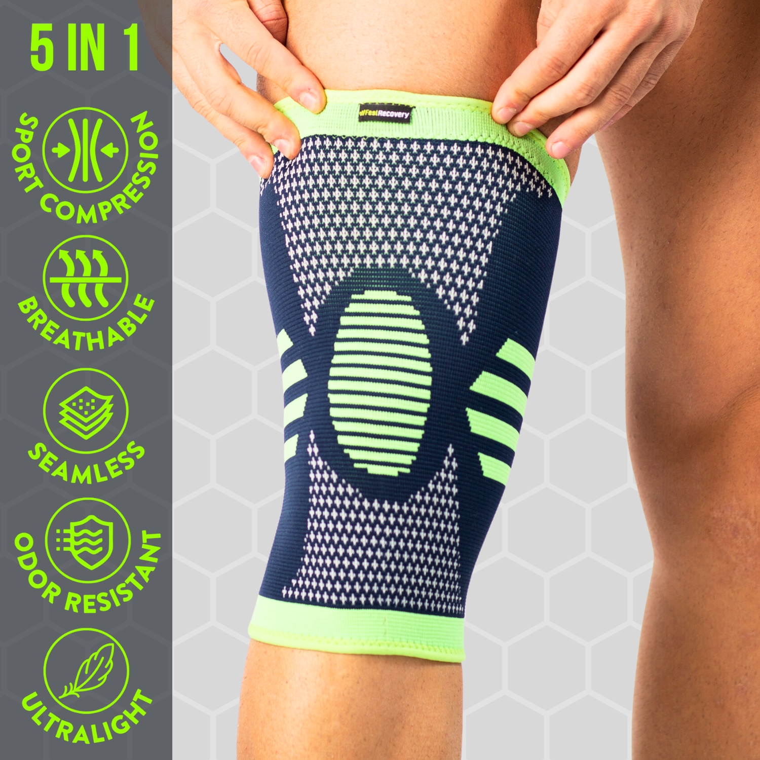 Knee Compression Sleeve Green