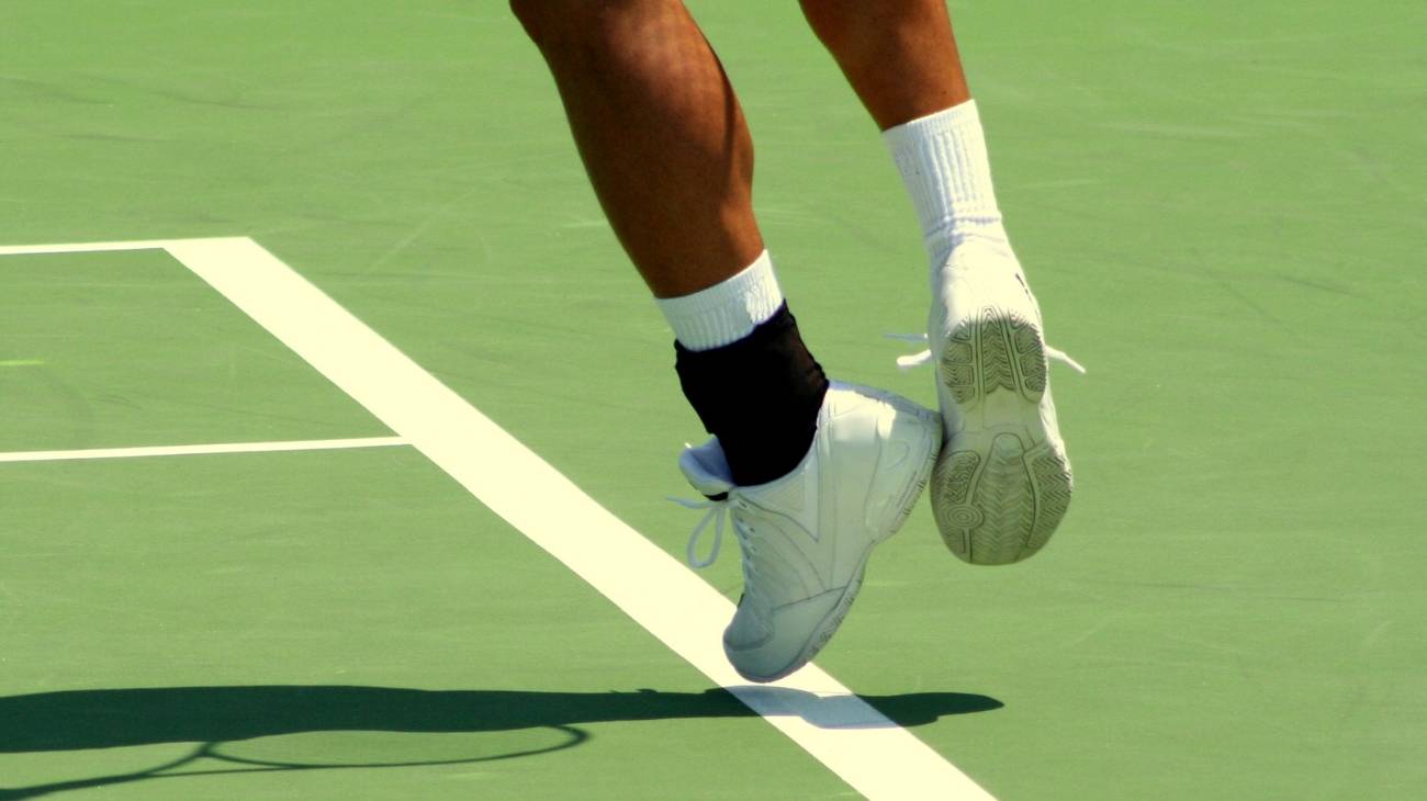Lesiones deportivas de tobillo y pies en el tenis
