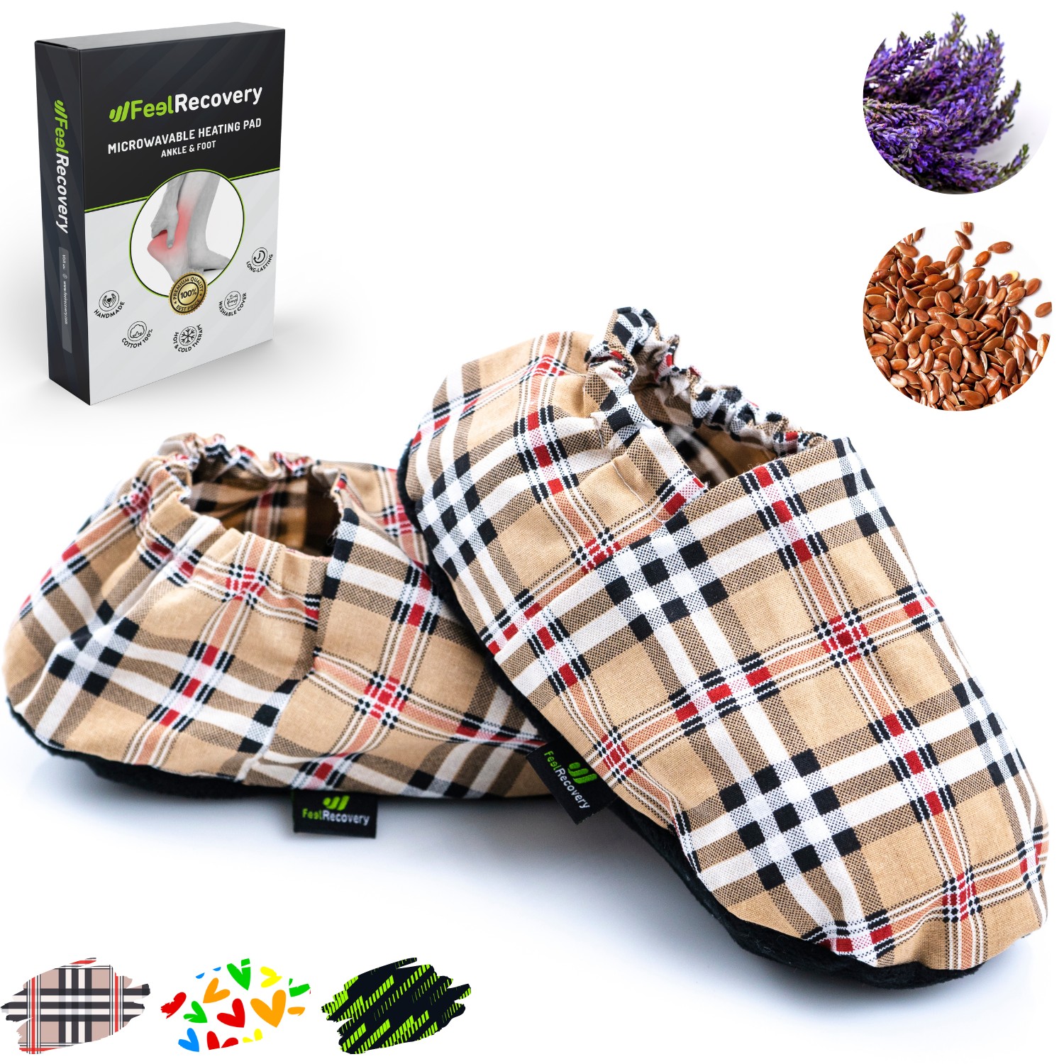 Microwaveable Heated Slippers Oxford 1 2