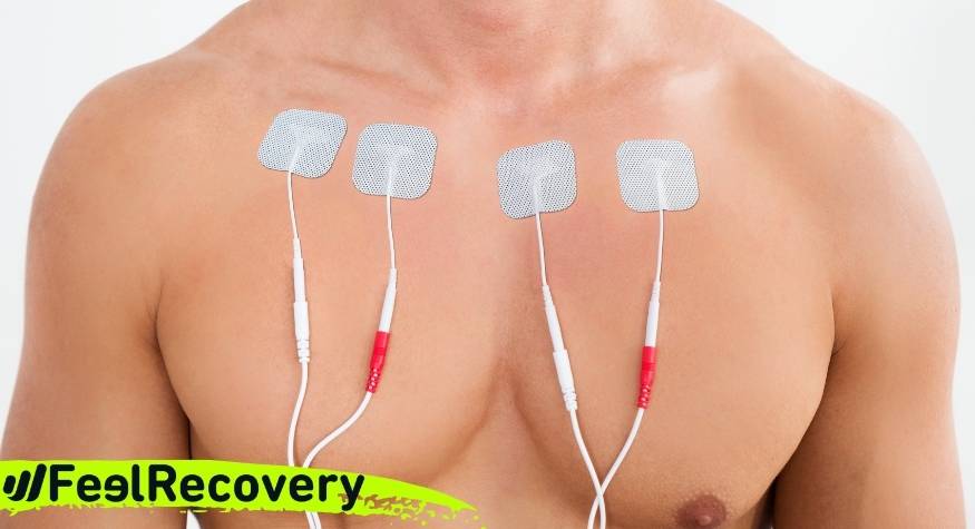 What is TENS electrostimulation used for and what are its uses in physiotherapy?