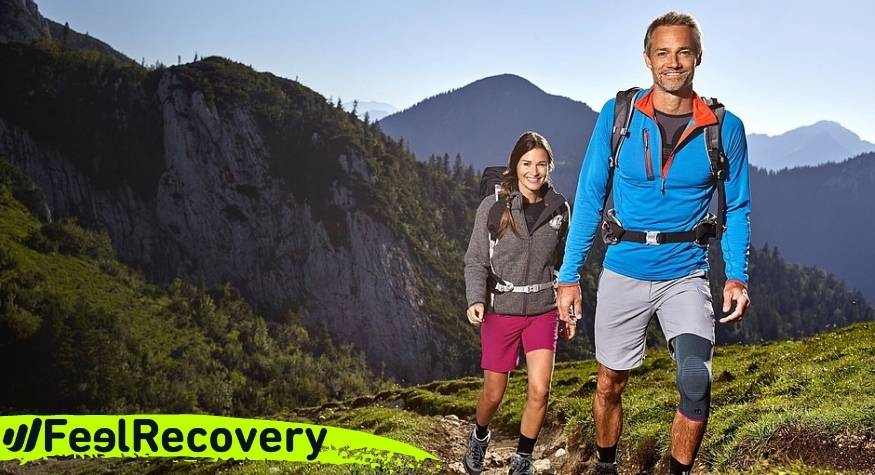 What type of knee braces and patellar straps are best for hiking or mountaineering injuries?