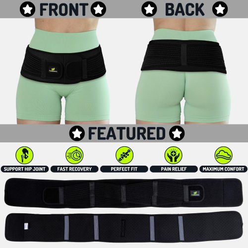 Sacroiliac Support Belt Black